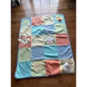 NoJo Playful Pals 3D plush Playmat Blanket large 40 x 50"